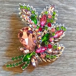 Large floral brooch